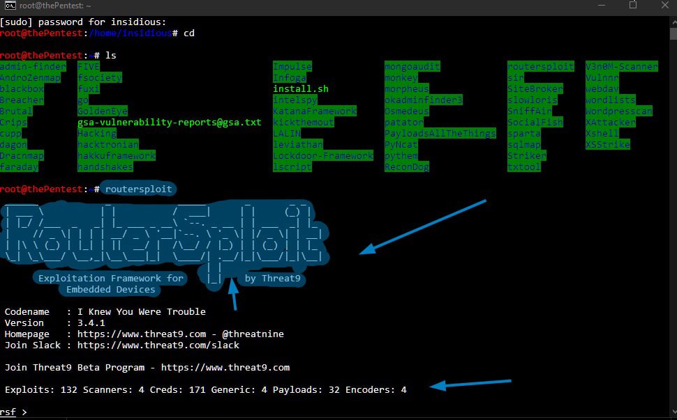 Pentestexe's tweet photo. Routersploit on WSL2. #Linux #Hacking #Python #microsoft #DEVCommunity #routersploit https://t.co/ulEj5dcbYr