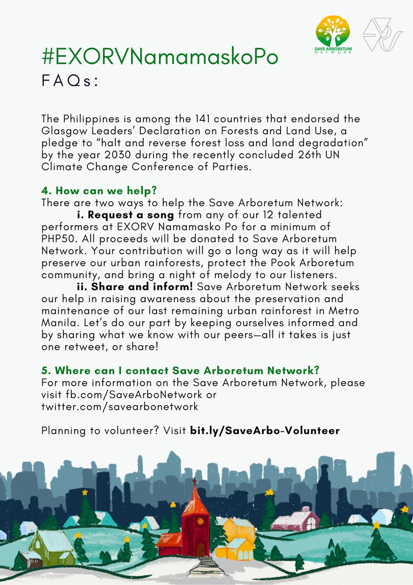 exorvstudios's tweet photo. #EXORVNamamaskoPo: FAQs

Learn more about our cause, how you can help, and where to tune in. Reading is a must! 🤓

We know it's kind of long, but we made sure to answer all the questions you might have! If you have a specific inquiry, don't be afraid to send us a DM. 💚 https://t.co/f5tHYdQZhp