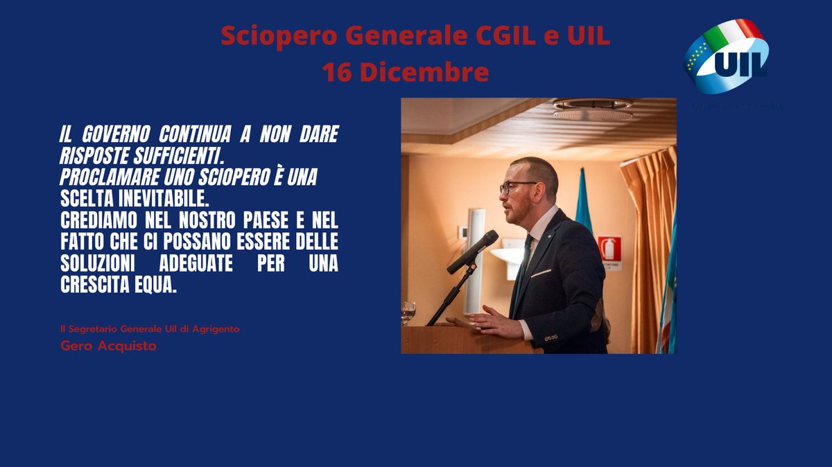 UilAgrigento's tweet photo. La Legge di Bilancio è inadeguata! ❌ 
Il Governo continua a non dare risposte sufficienti.
Proclamare uno sciopero è una scelta inevitabile. 
Crediamo nel nostro paese e nel fatto che ci possano essere delle soluzioni adeguate per una crescita equa.
#UIlAgrigento
#Sciopero https://t.co/uVM699gqVv