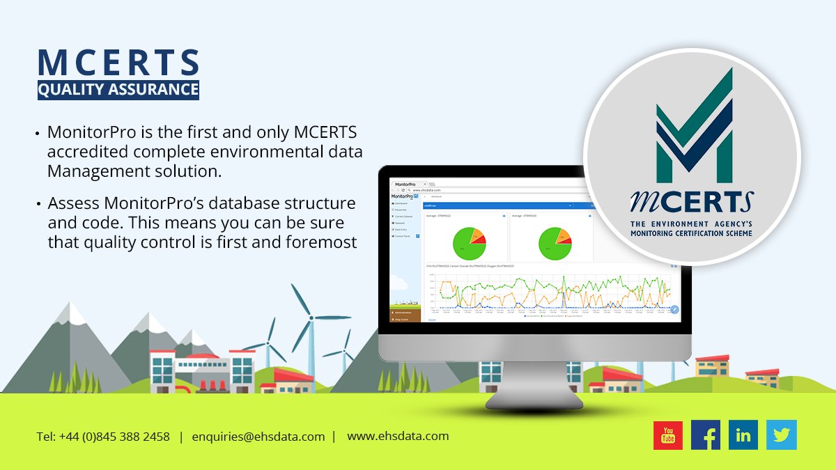Environmental data compliance is a risk in any business; not something to be left to chance. That’s why we have made sure MonitorPro is the first MCERTS accredited complete Environmental Data Management solution.
Please visit our website to learn more  ehsdata.com/about-us/conta…