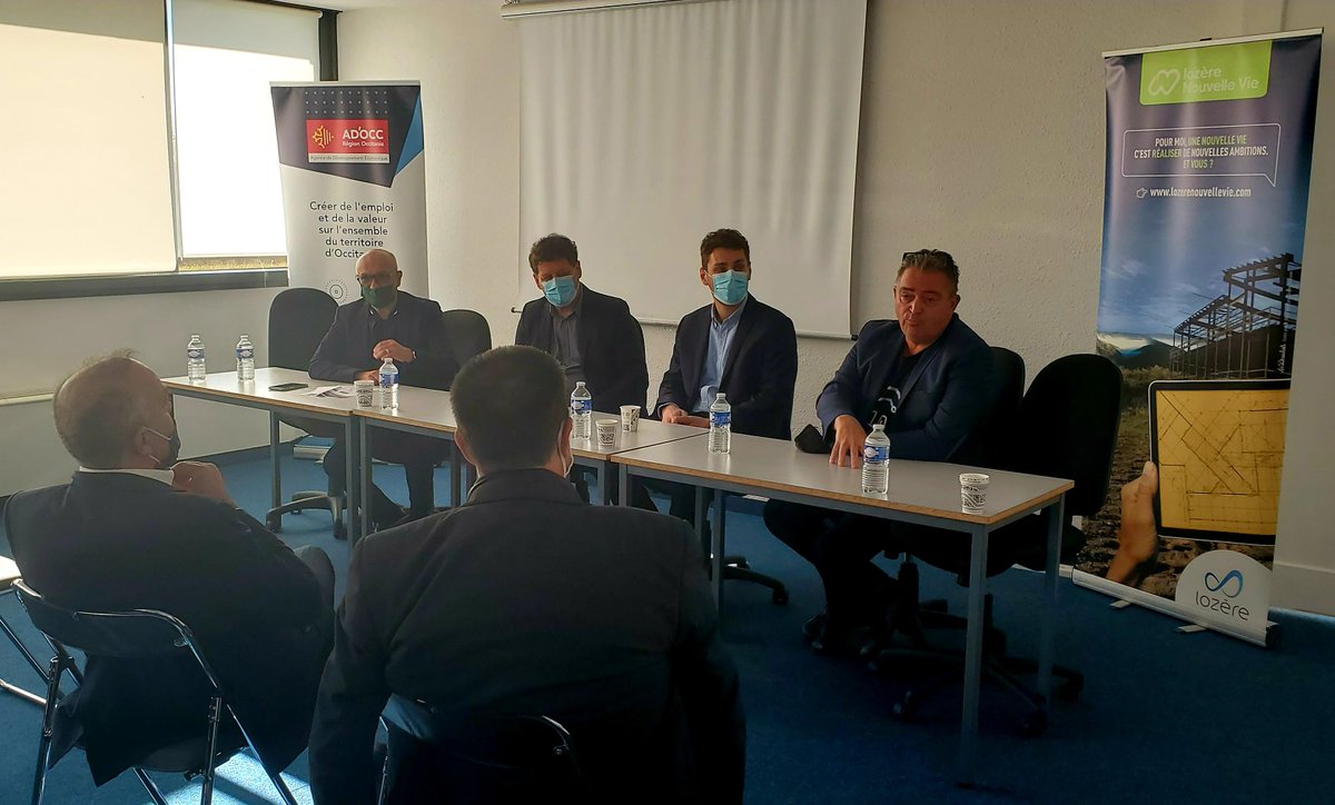 ADOCC_Massif's tweet image. L'entreprise Aumerial, récemment installée en #Lozère, à #POLeN, lance la commercialisation de sa solution LINK2i, en partenariat avec @IBM_France et Blue Channel.
Cette implantation est le fruit de plusieurs mois d'accompagnement par @ADOCC_ , @LozereDev et la @CCI_Lozere.