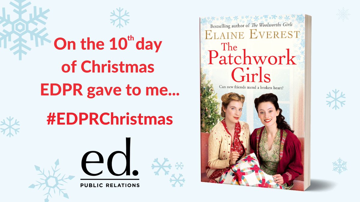 ed_pr's tweet photo. Get cosy and delve into a world full of crafting and friendships with our #EDPRChristmas #giveaway 🎁

To #win a copy of #ThePatchworkGirls by 
@ElaineEverest, follow + retweet before 5pm today (UK only) 🎅 https://t.co/57b8o7bIK9