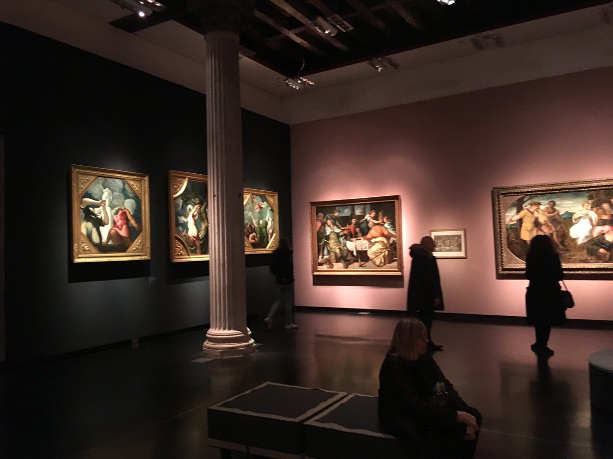 JillKerby's tweet photo. OTD, also a Tuesday, Dec 7, 2918 I began with a morning visit to Scuola Grande San Rocco & this upper floor view - and then strolled over to the fab #Tintoretto500 exhibit at Gallerie dell’Accademia #MissingVenice @monicacesarato @luisella_romeo @LucaMarchiori @AkerbyAnn /2 https://t.co/MPOuxXJl5q