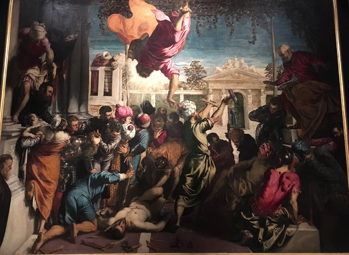 JillKerby's tweet photo. OTD, also a Tuesday, Dec 7, 2918 I began with a morning visit to Scuola Grande San Rocco & this upper floor view - and then strolled over to the fab #Tintoretto500 exhibit at Gallerie dell’Accademia #MissingVenice @monicacesarato @luisella_romeo @LucaMarchiori @AkerbyAnn /2 https://t.co/MPOuxXJl5q