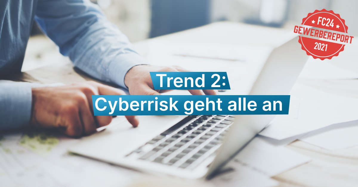 finanzchef24's tweet photo. Trend 2 unseres Gewerbereports: Cyberrisk geht alle an! Aber eine Cyber-Versicherung ist oft zu teuer &amp; kompliziert. Die Lösung: Cyberrisk als Baustein anderer Produkte. ➡️https://t.co/pJsmGD4znW

#CybersecurityforSmallBusinesses #insurtech #gewerbereport #finanzchef24 https://t.co/WsfUOGojQQ
