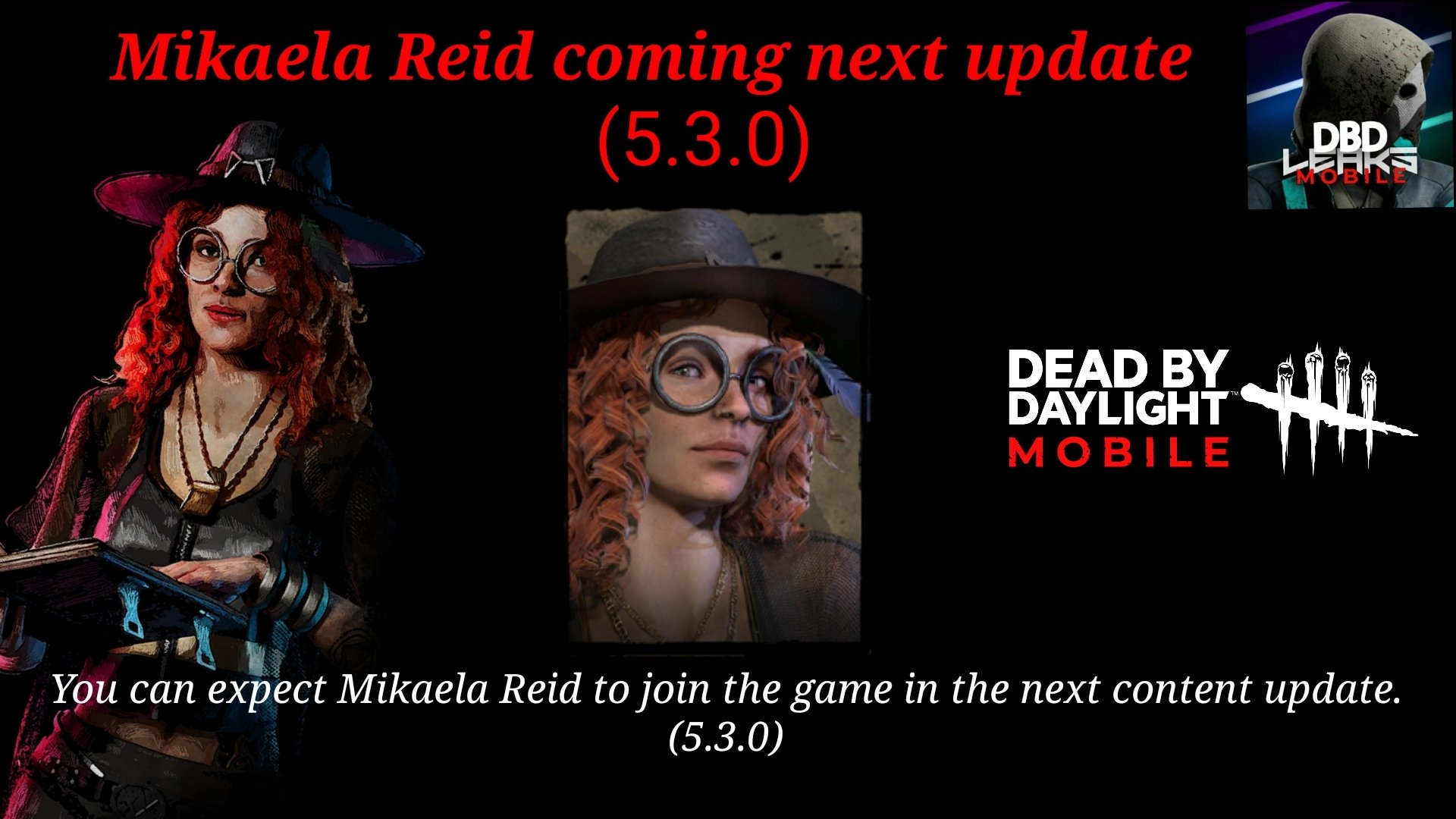 Dbdleaks Mobile Mikaela Reid Will Be The Next Survivor Coming To Dead By Daylight Mobile Next Content Update 5 3 0 Dbd Dbdm Dbdmobile Deadbydaylight T Co 38danzvqfe Twitter Dbdleaks Mobile Mikaela Reid Will Be The Next Survivor Coming To Dead By Daylight Mobile Next Content Update 5 3 0 Dbd Dbdm Dbdmobile Deadbydaylight T Co 38danzvqfe Twitter