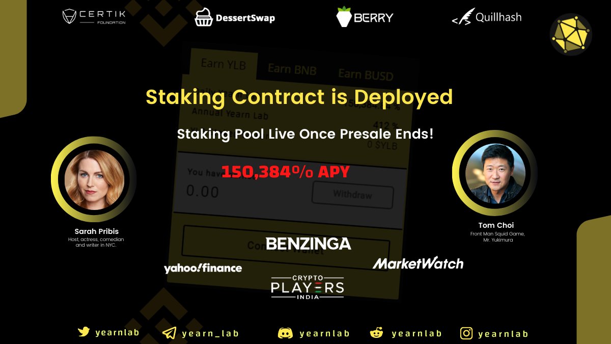 Yearnlab (Official ®) Presale Closed tweet media