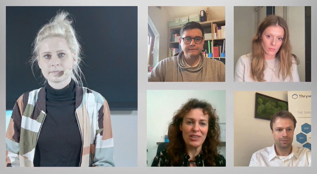 Innovative Unternehmen stellen sich vor, beim <a href="/Bitkom_Startup/">Get Started</a> Health Network #17 - mit Dagmar Schuller (<a href="/audEERING/">audEERING</a>), <a href="/paul_burggraf/">Paul Burggraf</a> (<a href="/Thryve_Health/">Thryve</a>), <a href="/FarinaS07/">Farina Schurzfeld</a> (<a href="/SelfapyApp/">Selfapy</a>) &amp; @mtthswngrtnr (freetogo). #DHC21