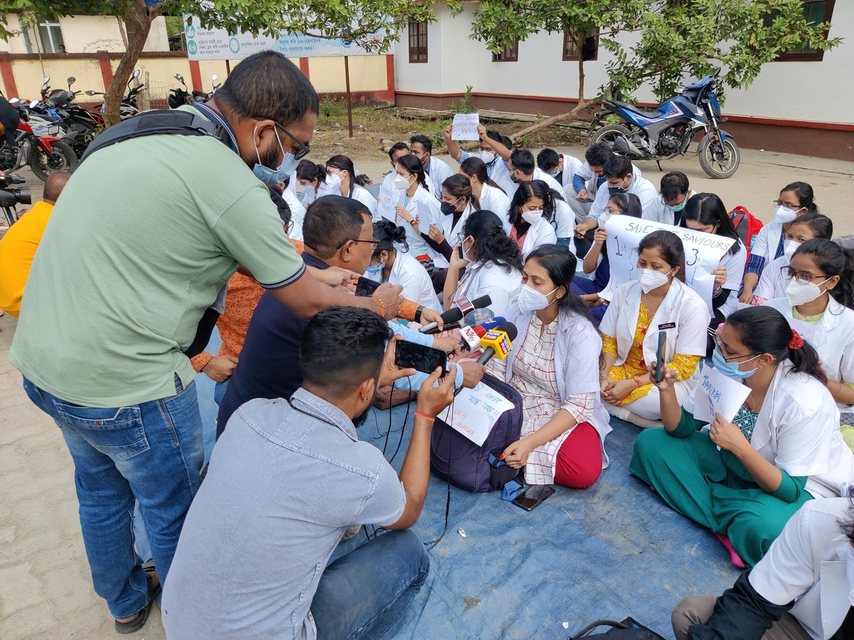 AmchJda's tweet photo. Media coverage of the strike from AMCH, DIBRUGARH, ASSAM
@FordaIndia 
#ExpediteNeetPGCounselling2021 https://t.co/VCilJHTDK3