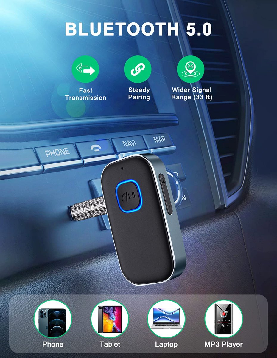 #Bluetooth Not sure whether there is #Bluetoothsecurity when it comes to complicated politics. 
But  a Bluetooth receiver is a must-have device for #oldcars without Bluetooth stereo, so we can make hands-free calls and voice navigation on the road, for safer driving.