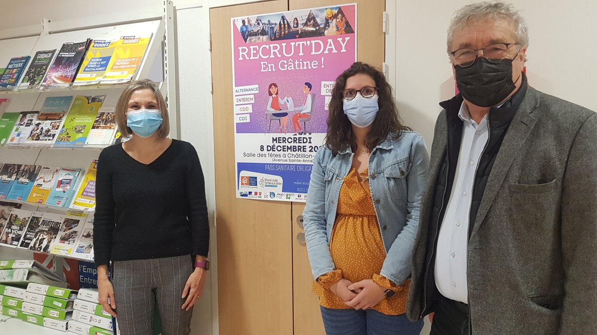 RadioGatine's tweet photo. [400 postes à pourvoir] Les entreprises de Gâtine ont un gros besoin de recrutement, et il faut le faire savoir. C’est pourquoi la Maison de l’emploi et des entreprises de Parthenay et de Gâtine propose ce 8 décembre « Recrut’day » à Châtillon-sur-Thouet. https://t.co/YgWAnczYNU https://t.co/SaDtwqMy3g