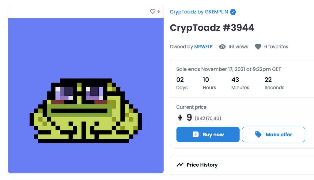 toadinnovation's tweet photo. 🐸 Comme quoi, investir sur les crapauds paie toujours !
#Crypto #Ethereum #InnovationDigger #Mobilité #Outdoor #Moto #Nautisme https://t.co/Wrom9YzsO4