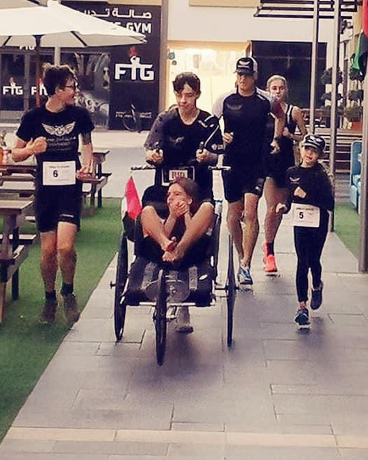 SouthViewSchool's tweet photo. A few of our SVS students recently joined with the children of Team AngelWolf (WolfPack Cubs &amp; friends) and ran alongside Rio for The 50 Ultra Marathon Challenge - 50 kms for UAE's 50th year!

Thank you @TeamAngelWolf

#southviewschool #dubaischools #TeamAngelWolf #TAWolfPackCubs https://t.co/RewkWzDxmL