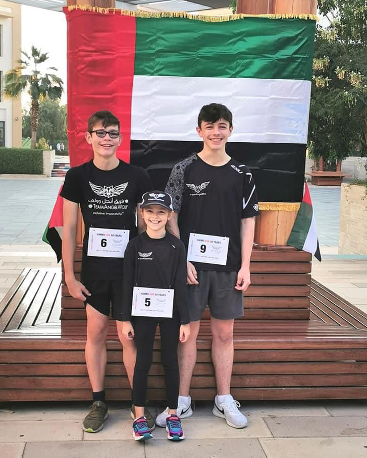 SouthViewSchool's tweet photo. A few of our SVS students recently joined with the children of Team AngelWolf (WolfPack Cubs &amp; friends) and ran alongside Rio for The 50 Ultra Marathon Challenge - 50 kms for UAE's 50th year!

Thank you @TeamAngelWolf

#southviewschool #dubaischools #TeamAngelWolf #TAWolfPackCubs https://t.co/RewkWzDxmL