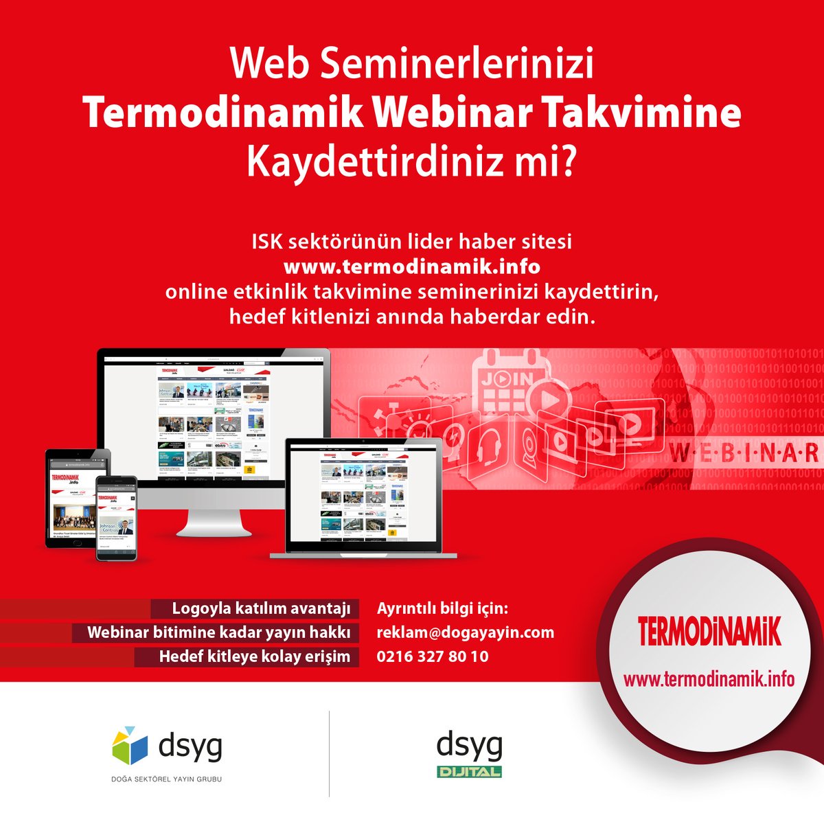 Termodinamik_'s tweet image. Web Seminerlerinizi Hemen Termodinamik Webinar Takvimine Kaydettirin, Avantajlı İmkanlardan Siz de Yararlanın!
#TermodinamikDergisi #Webinar #WebSeminer #DSYG #Takvim