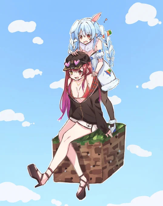 ぺこマリ1ブロック rkgk
#マリンのお宝 #ぺこらーと 