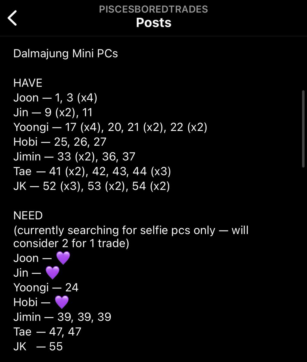 Alexis' PC Trade tweet media