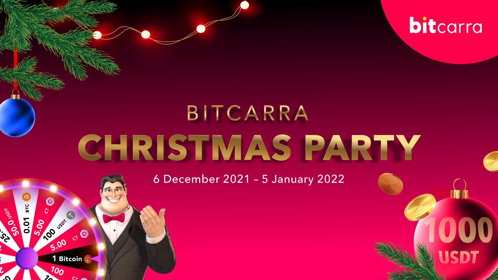 Merry Days Of Christmas 2022 Giveaway 7 Bitcarra On Twitter: "Are You Ready For The Best #Xmasgifts Ever?  Participate In #Bitcarra Christmas Party 2021 & Make The Holidays Merrier.  Here Are Three Amazing Events: 🏦Party Deposit Bonus 🎡Merry Fortune's
