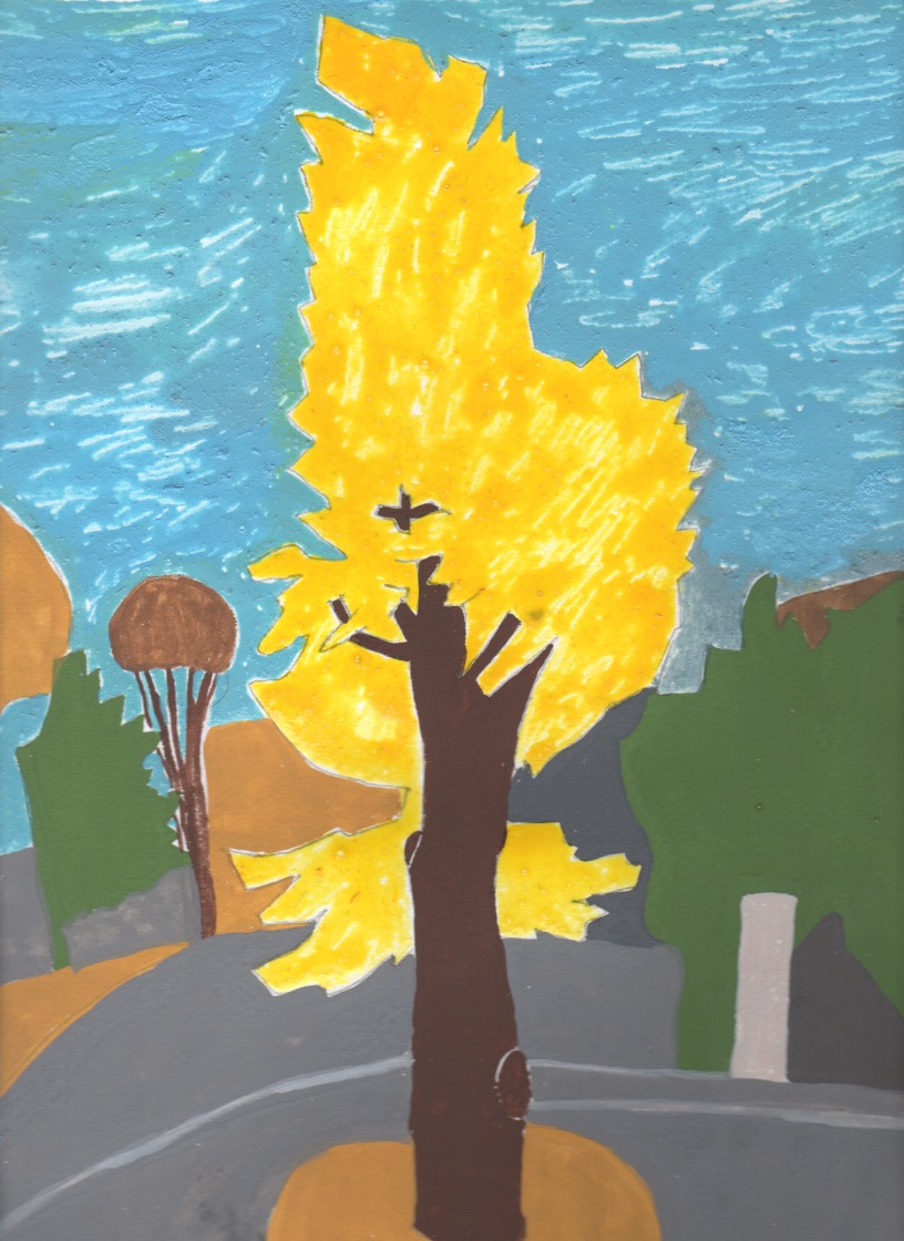 蓑島えみ イチョウの黄葉 21 12 7 紅葉 黄葉 イチョウ 初冬 植物 蓑島えみ Emiminoshima Minoshimaemi イラスト イラストレーター Illustration Drawing Painting 絵 T Co U3opzdxs8m Twitter