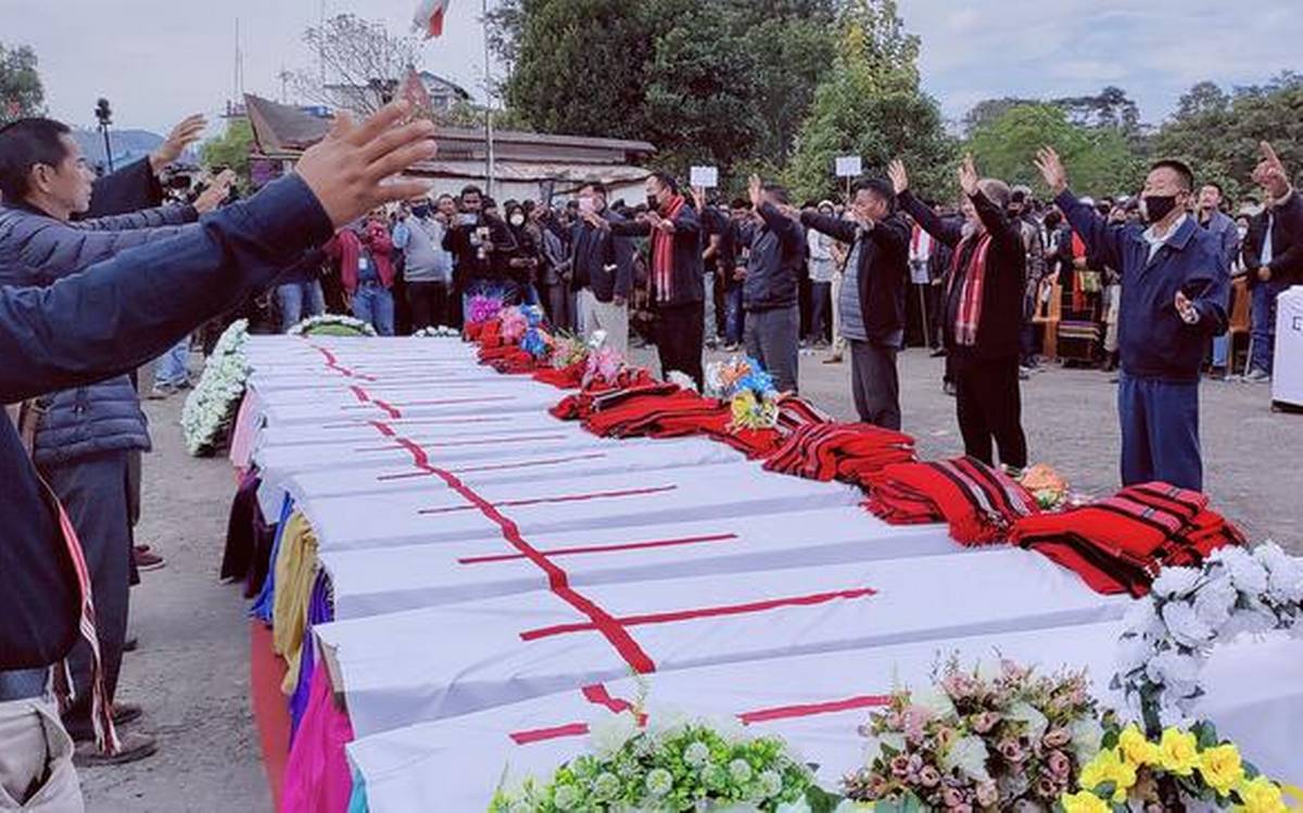 SiileAnthony's tweet photo. My prayers and heartfelt condolences to the bereaved families of our Konyak brothers killed by armed security forces on 4th December. I condemn such barbaric crime against humanity on unarmed Naga civilian by security forces. #WithdrawAFSPA. https://t.co/PR39KfscWH