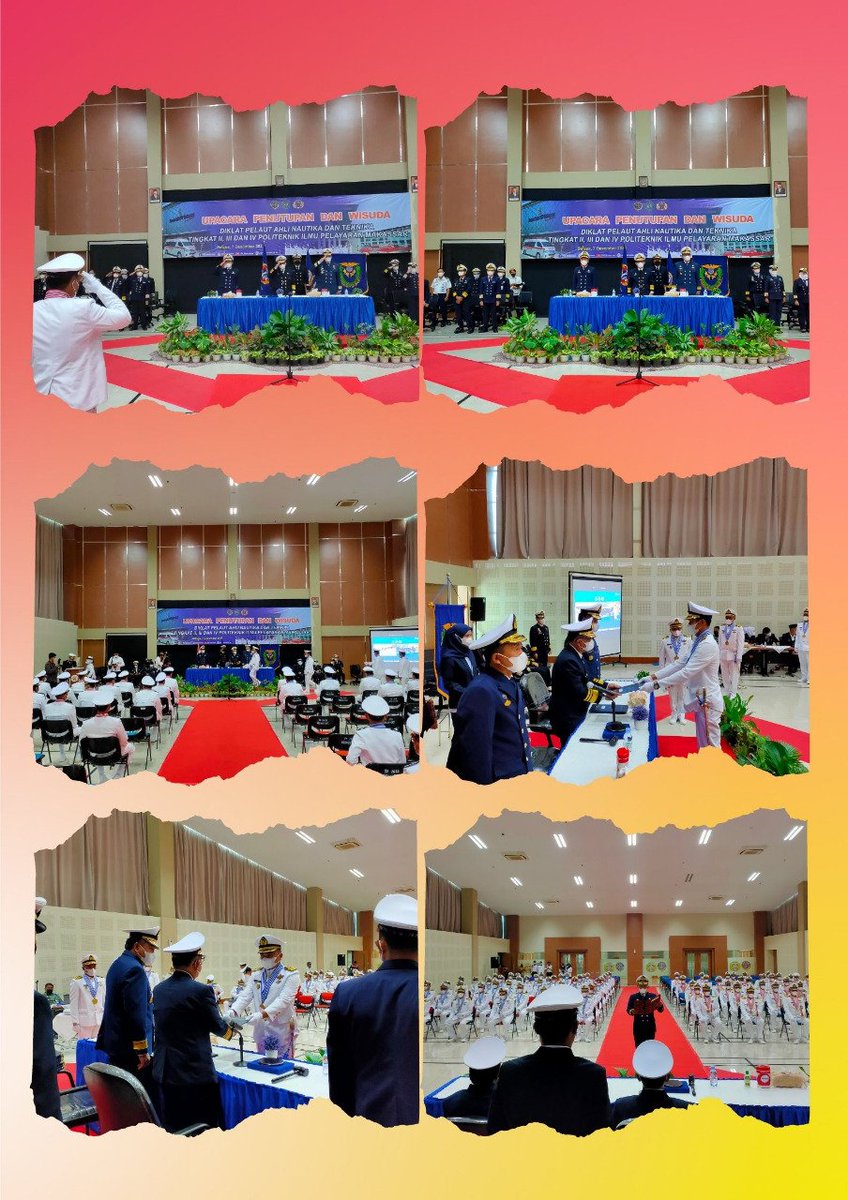 DisnavMakassar's tweet photo. #KawanLaut. Selasa 7/12/2021 PIP Makassar Gelar Upacara Wisudawan Taruna Ahli Nautika dan Tehnik Tk.II, III dan IV. Sebagai penghormatan dan senioritas Dirut PIP Makassar Capt.Sukirno mengundang Kadisnav Kelas I Makassar Taufiq Mansyur, SE sebagai IRUP dalam pelaksanaan acara ini https://t.co/zGW0PdIPiT