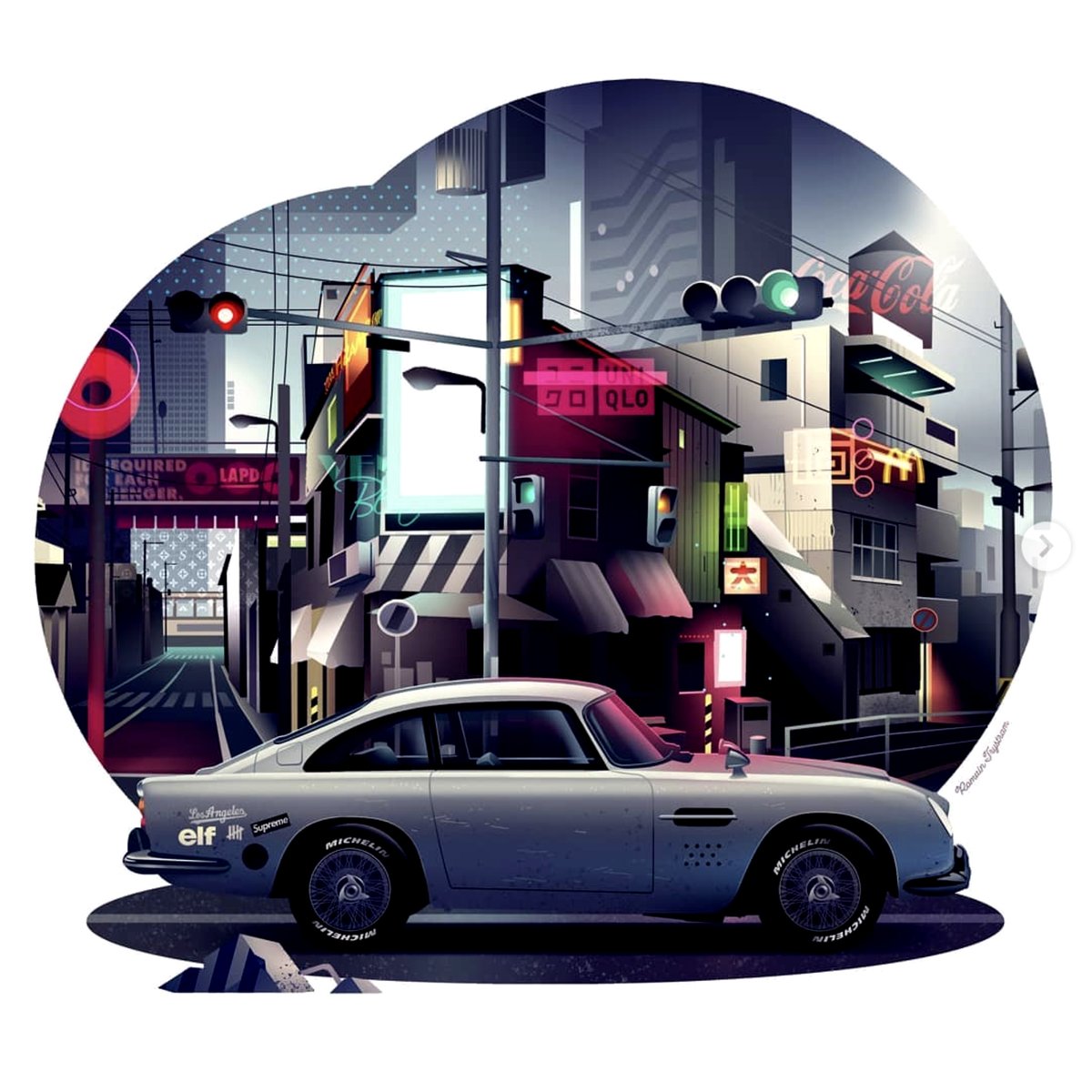 Romaintrystram's tweet photo. ✨GM✨
aston...
#illustration #bond #AstonMartin #neon #nft https://t.co/AlffQ55ar2