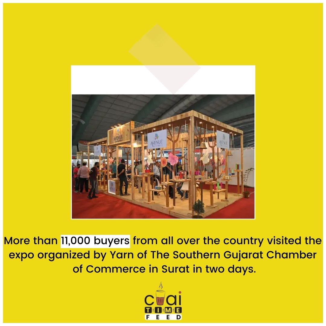 ChaiTimeFeed's tweet photo. Yarn Expo 2021 has been organized by The Southern Gujarat Chamber of Commerce and Industry and the Southern Gujarat Chamber of Trade and Industries Development Center at Surat International Exhibition and Convention Center.

#yarnexpo #yarnexpo2021 #SGCCI #chaitimefeed https://t.co/nnt4xB3ORy