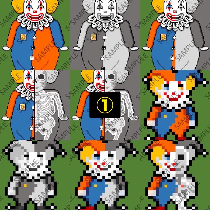 Pixelo_Clown's tweet photo. https://t.co/mSYqp2ZBm8

①：Crazy Clown Pixel Art
⇨ https://t.co/rI00tR58EU

②：Japanese Culture series
⇨ https://t.co/93gCxjRg9F

③：Crypto Badge Series
⇨ https://t.co/ERMderadEE https://t.co/pUTWuTy7aO