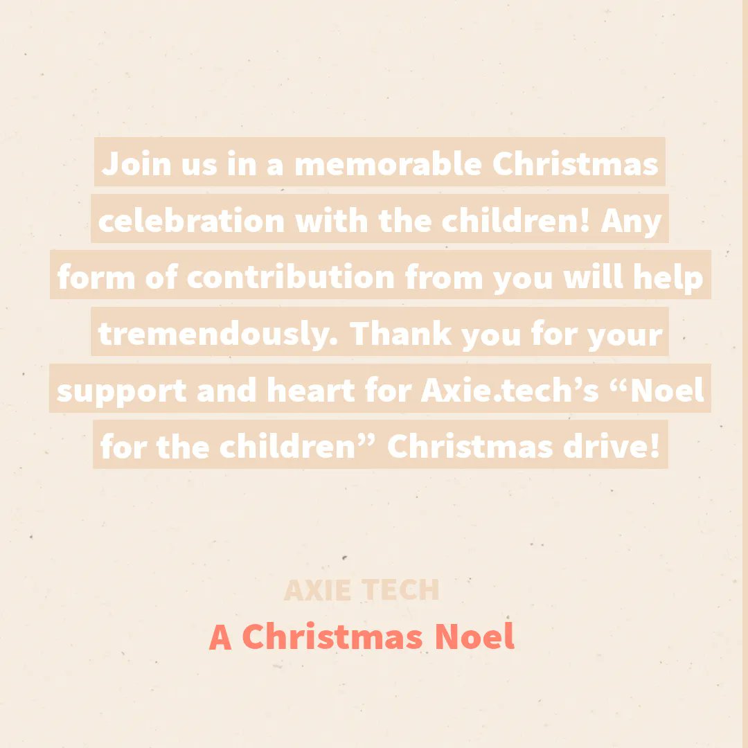 alibangbang__'s tweet photo. This Christmas, we hope to lift the spirits of our SPED class learners here in San Carlos City in Negros Occidental through https://t.co/V0SjJ0tujm’s “A Christmas Noel”, our first Christmas event.

@bestaxies @Axie_Queen @RareAxies @bforbeaniee ✨ https://t.co/RMM5f5cTbi