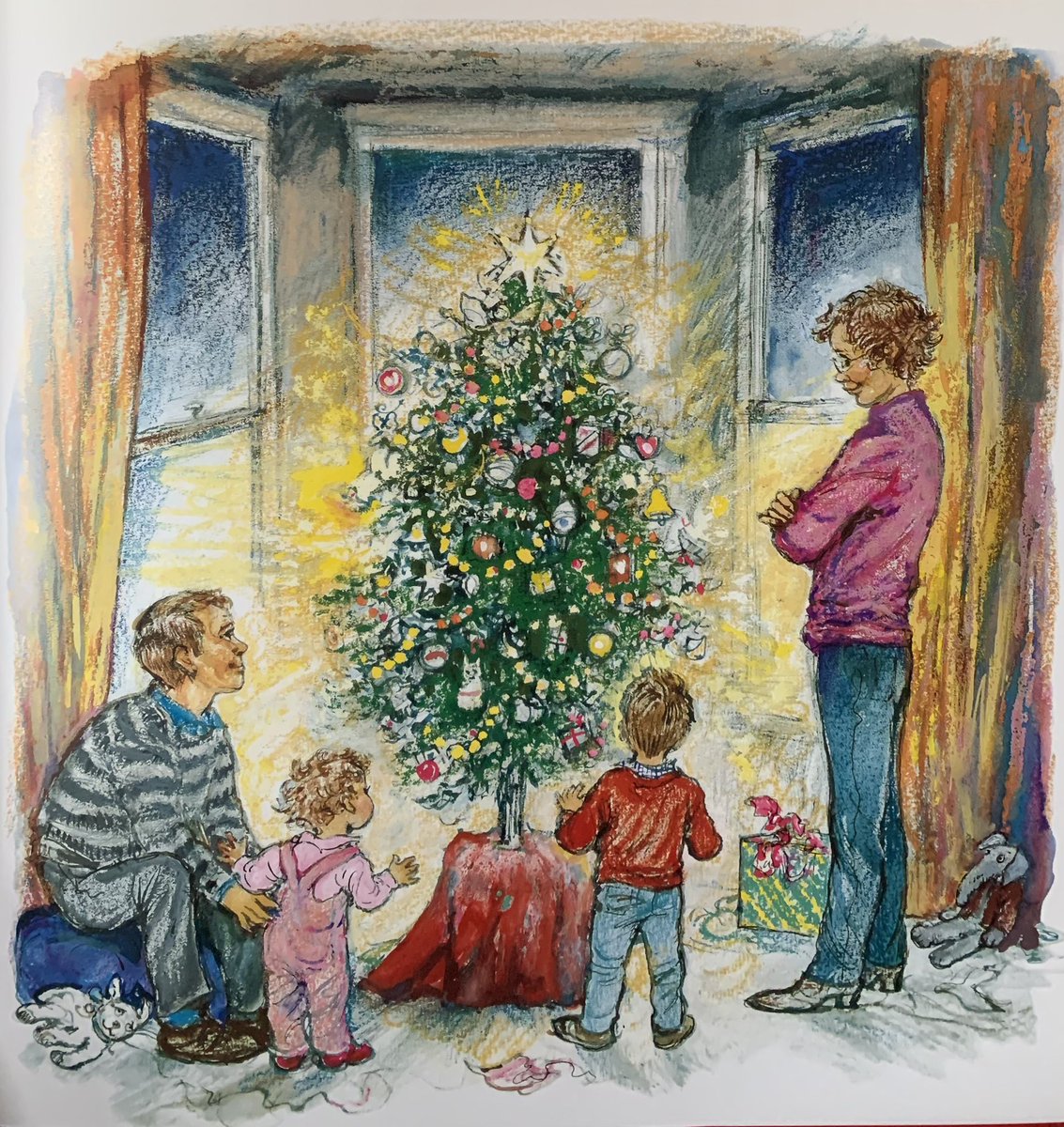 Alfie was helping with the cooking. He made some delicious biscuits in the shape of Christmas trees. 

Alfie’s Christmas