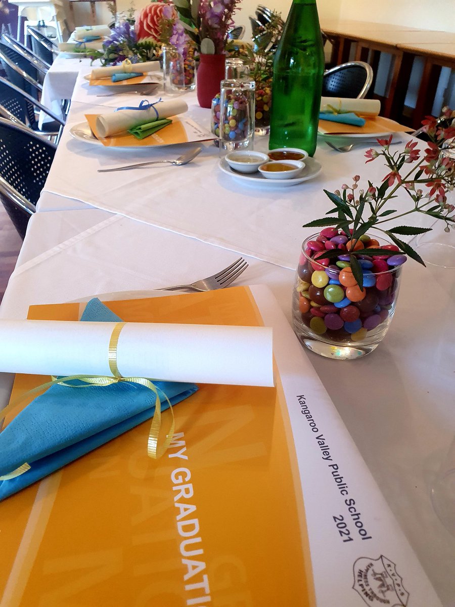 KangarooV_PS's tweet photo. Ready to celebrate our 2021 Year 6 students tonight, COVID safe &amp; even two of my ex students working. Fantastic! #Year62021 #KVPS #smallschools https://t.co/CgyxA3Kaof