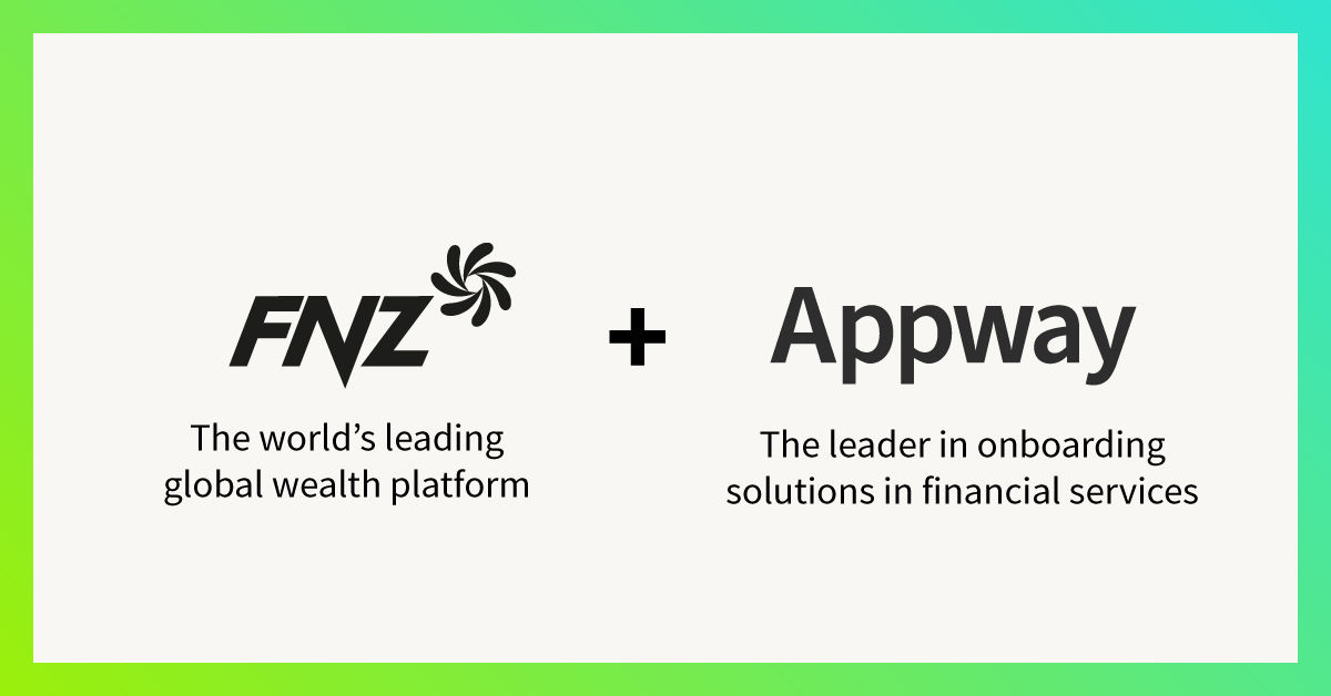Appway's tweet photo. We are delighted to announce that @FNZ_Group, the global #WealthManagement platform, has agreed to acquire Appway. Combining our solutions and expertise with the strength, scale, and commitment of FNZ Group will help extend our market-leading #Innovation. https://t.co/DTlcHcboSj https://t.co/MDVdkWTt4P