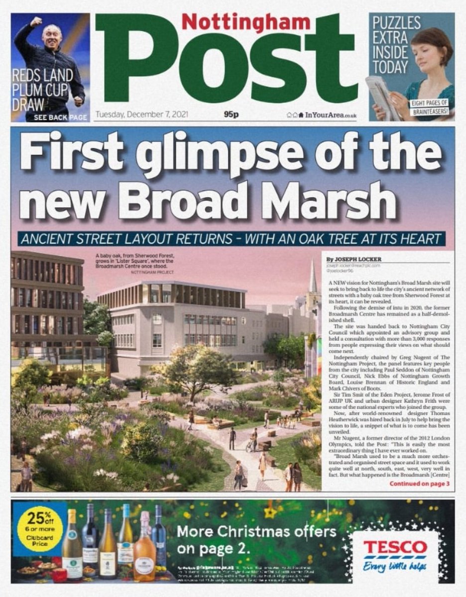 JoeLocker96's tweet photo. EXCL: Your first ever look at the "extraordinary" new vision for the Broad Marsh, in today's Post.

This is a sneak preview - and we'll have even more juicy details for you later this morning on @nottslive. https://t.co/DofoO4CWRb