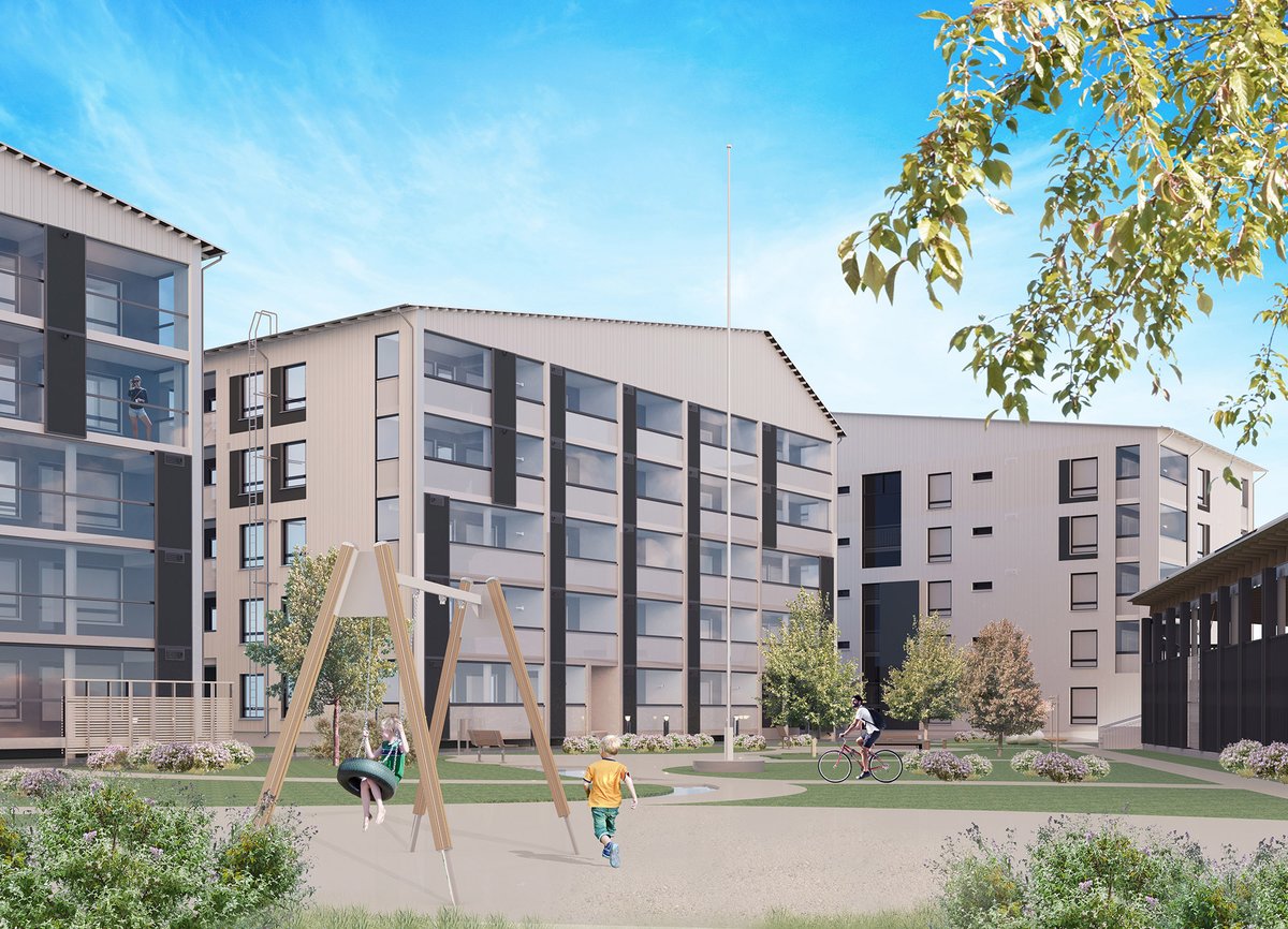 Vuoreksen Isokuuseen valmistuu helmikuun lopulla kaksi vuokrakerrostaloa. Asuntoja 30 neliön yksiöistä 76 neliön nelikoihin. Haku 3.-19.12.2021. Asuntoihin on tulorajat. Tutustu yhkodit.fi/asuntohaku/?as… #vuores #elämänkestävääasumista