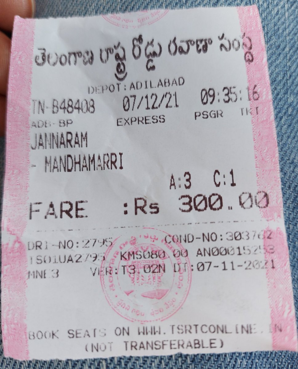 ragulasampath's tweet image. The journey with TSRTC today was great and it is my humble request that bus times be updated as soon as possible. Some bus times are incorrect @TSRTCHQ
@tsrtcmdoffice #IchooseTSRTC #supporttsrtc