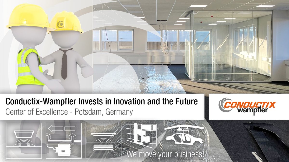 CxW_Global's tweet photo. Just a few days to go until the keys are handed over for the new @Conductix-Wampfler CoE (Center of Excellence) in #Potsdam, Germany. Our new home for future technologies in #Automation and #ControlTechnology is close to being ready for develop the next innovations! https://t.co/HxsfQBT7mx