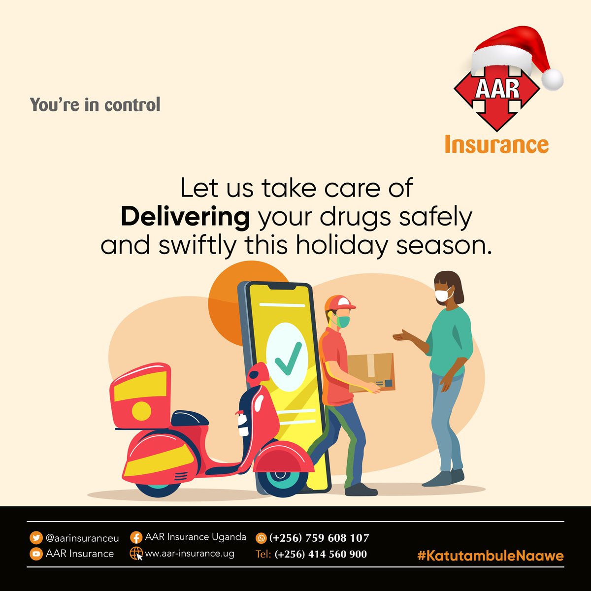 Send your prescription orders and have them delivered to your door step. WhatsApp us on 0706344342 or call directly 0773891855, 0706393635 to have your order delivered.
#AARInsurance #KatutambuleNawe