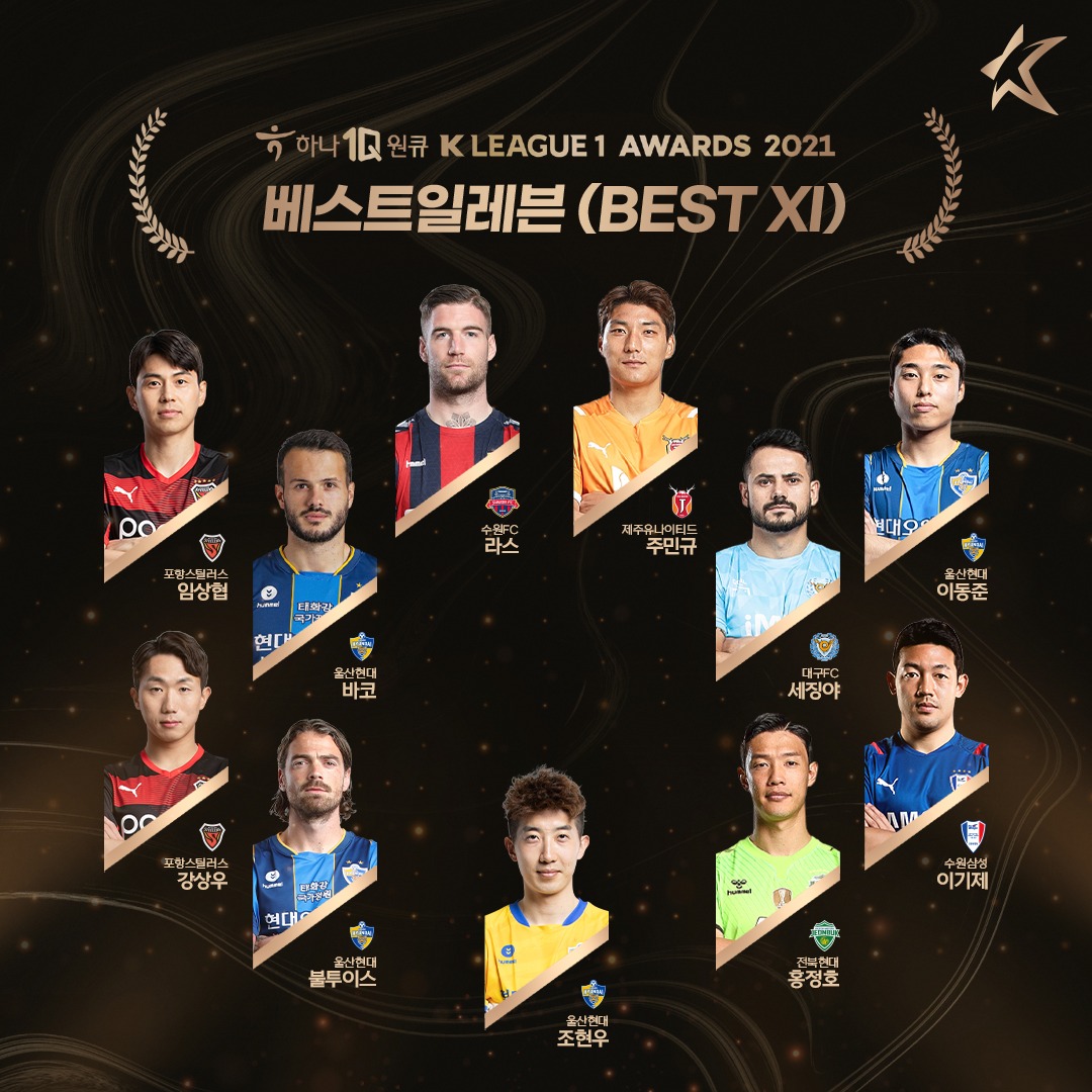 kleague's tweet photo. 🏆 #KLeague 1 Awards

🤩 #BestXI

#K리그 | #베스트일레븐 https://t.co/f2zaacqOA0