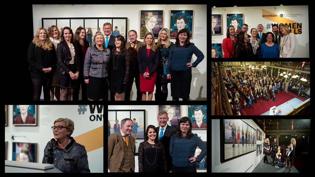 Five years today since the first @Accenture_Irl #WomenOnWalls portraits were unveiled. What a journey <a href="/RIAdawson/">Royal Irish Academy</a> <a href="/RCSI_Irl/">RCSI</a> <a href="/DCU/">Dublin City University</a> &amp; with <a href="/businesstoarts/">Business to Arts</a> every step of the way. Thanks to the women on the walls, our artists, partners and project managers #YouCannotBeWhatYouCannotSee