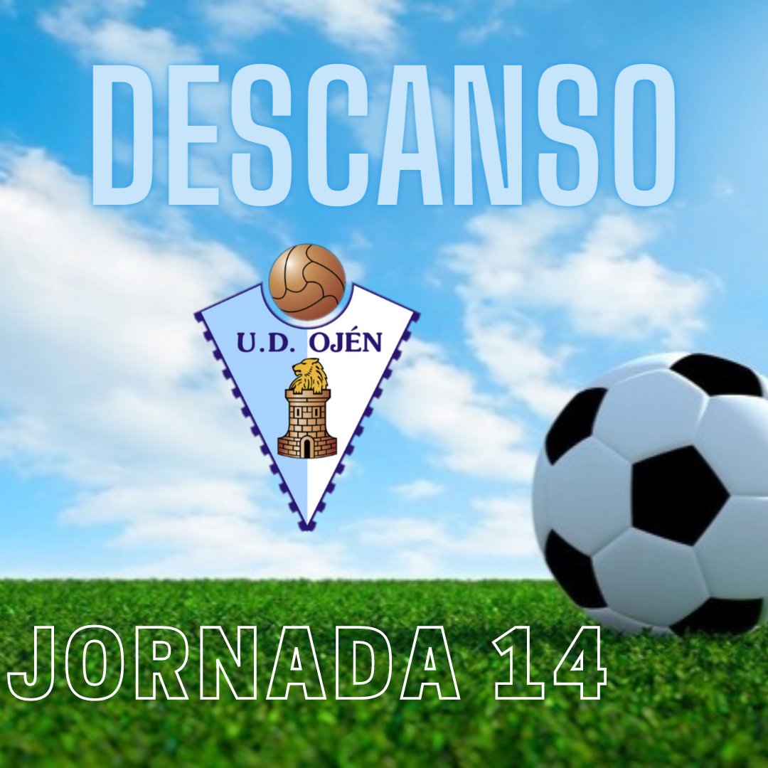 UDOjen's tweet photo. ¡ 14° Jornada Temp. 2021/2022!

Esta jornada nos toca recargar energías ⚡y darlo todo en los entrenamientos para afrontar los siguientes partidos 💪.

#VamosOjén
#UDOjén https://t.co/aL9HsuqrEY