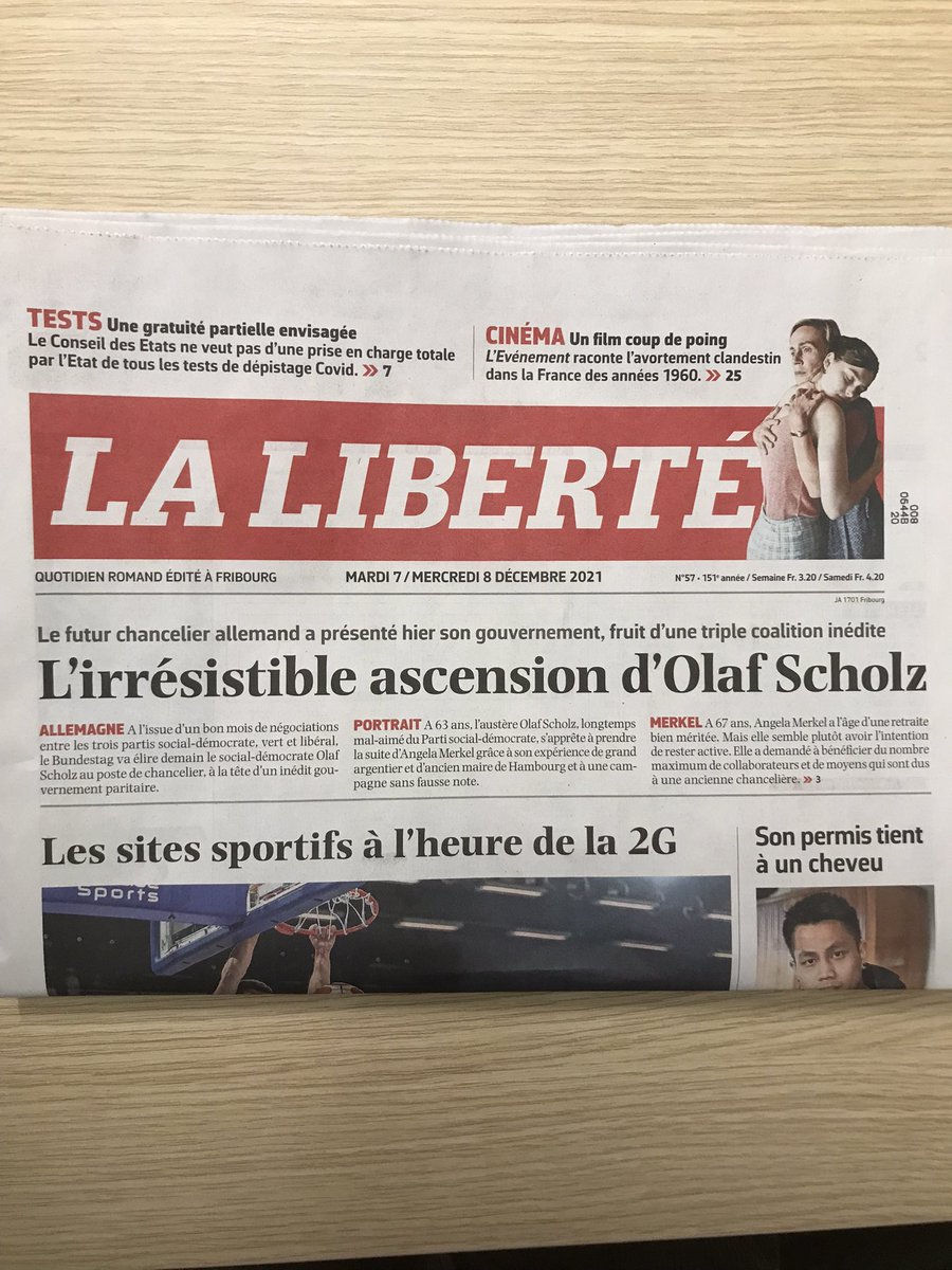 Le titre de la <a href="/laliberte/">La Liberté</a> d’aujourd’hui me laisse songeur. Une référence voulu à la pièce de Bertolt Brecht, la résistible ascension d’Arturo Ui ? Pièce qui dépeint l’arrivée d’Hitler au pouvoir.