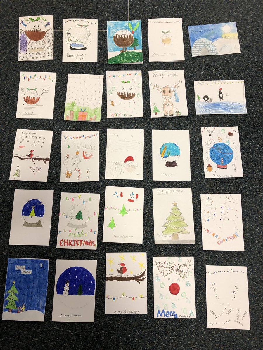 Maple Class loved making cards for our elders…they took real pride in their artwork and were excited at the thought they could bring a little Christmas cheer to a stranger 🎄💚<a href="/IvyChimneys/">Ivy Chimneys Primary</a>