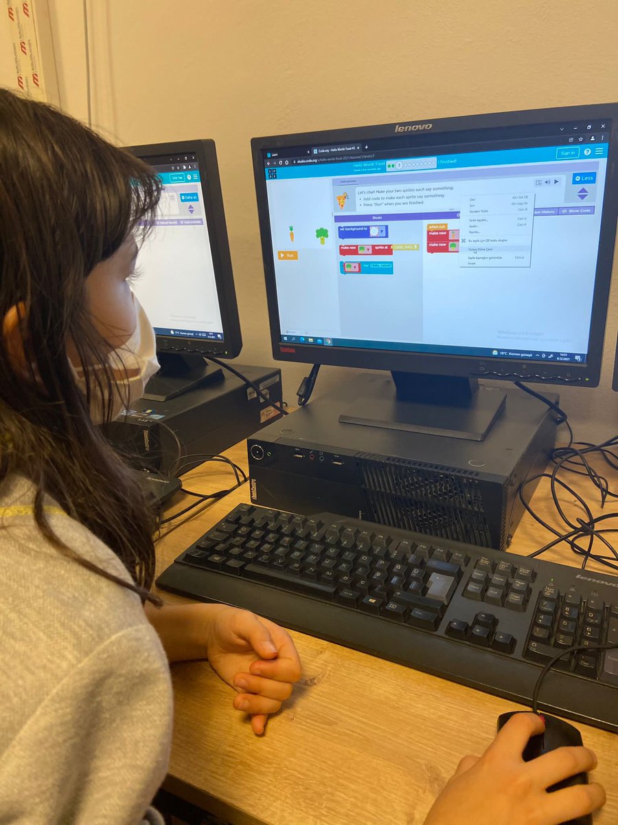 ortacabk's tweet photo. 4. sınıf öğrencilerimiz, Robotik&amp;Kodlama dersinde ‘’Hour of Code’’ etkinlikleri ile teknolojinin nasıl çalıştığına dair becerilerini geliştirerek bu haftanın önemini öğrendiler. @burgencay @busraaltuntasbk #BahcesehirKodluyor #Hourofcode #bkhourofcode https://t.co/TWK5Xb8Gfm