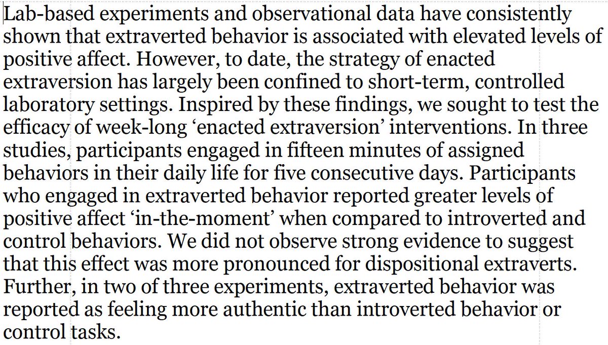 DegenRolf's tweet photo. Engaging in more extraverted behavior in everyday life made people feel better and more authentic. https://t.co/ThimyiToUz https://t.co/62GJXdkNyz