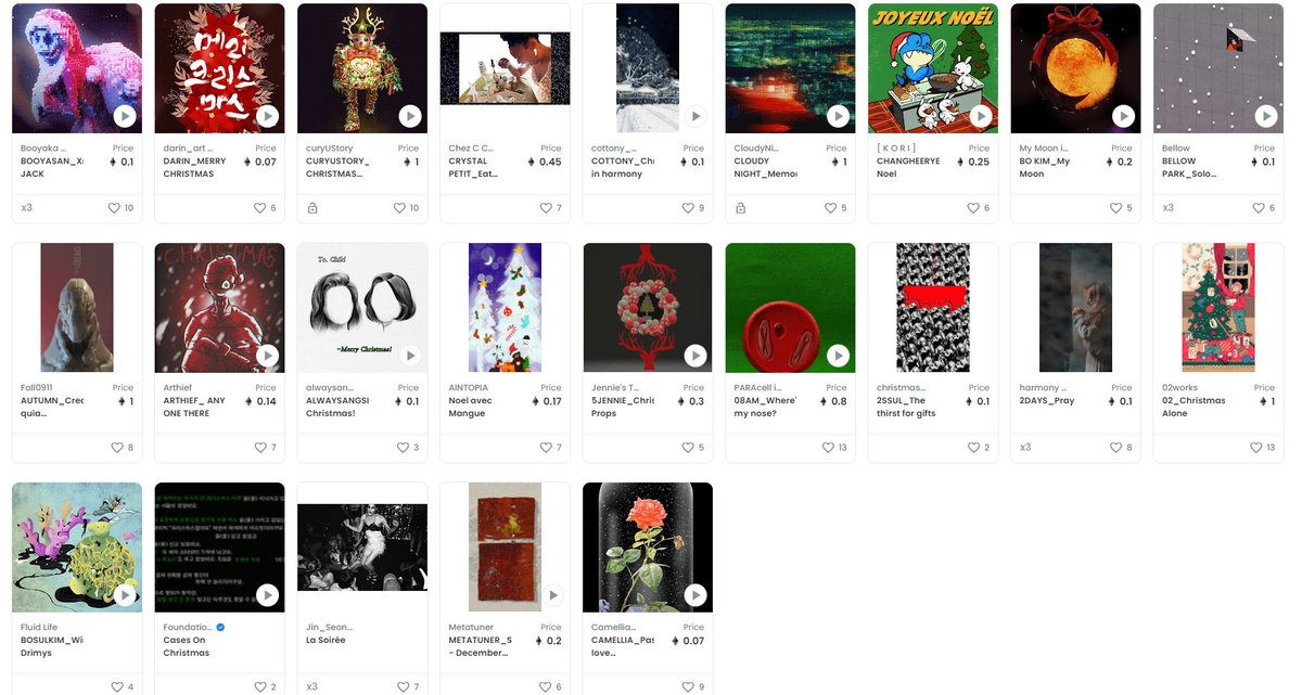 Christmas is coming soon.🎁
Here are over 140 NFT works that reinterpret Noël in their own style. Let's see together!!

ihamnft.com
opensea.io/ihamnft

Thank you for sending the congratulations.
<a href="/MrMisang/">Mr Misang</a>
<a href="/yoyojinxx/">yoyojin.eth</a>
<a href="/byeongsam/">JEON BYEONG SAM</a>
<a href="/ytok1030/">Gryun Kim</a>
<a href="/honghaksoon/">winktokki</a>
 
#NFT