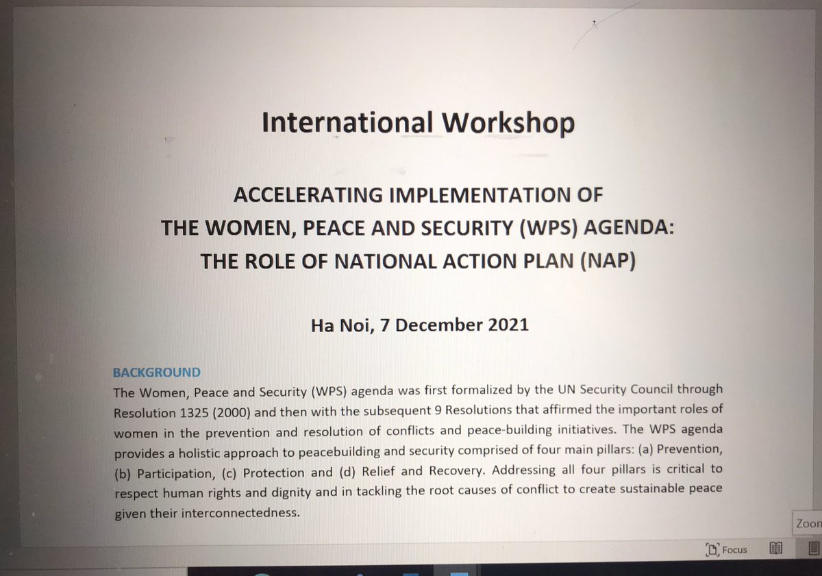 gretelochen's tweet photo. Attending onlineπ₯ workshop in #Hanoiπ»π³ on #WomenPeaceSecurity Why is #NationalActionPlan useful tool & not just a document? #Norway π³π΄ SE WPS @AndreMundal sharing π³π΄experiences. #Implementation #Ownership #SettingPriorities π@MOFAVietNam @NorwayMFA https://t.co/vkPjL1iuj5