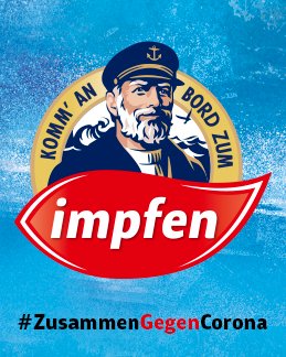 Die aktuelle Corona-Lage belastet uns alle. Einen Ausweg finden wir NUR GEMEINSAM - deshalb ruft auch Käpt´n iglo zusammen mit rund 140 Unternehmen und <a href="/BILD/">BILD</a> zeitgleich zum Impfen auf! #kommanboard #kaeptnscrew #aermelhoch #ZusammenGegenCorona <a href="/DrOetkerDE/">Dr. Oetker DE</a> <a href="/lidl/">Lidl in Deutschland</a>