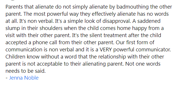 Do u want to know how dangerous #ParentalAlienation is?
Imagine being beaten up for loving ur own parent.
ParentalAlienation is abuse &amp; it is time for the world to understand how dangerous it is. Abusing the child for loving their other parent.

Why isn't this a punishable crime?