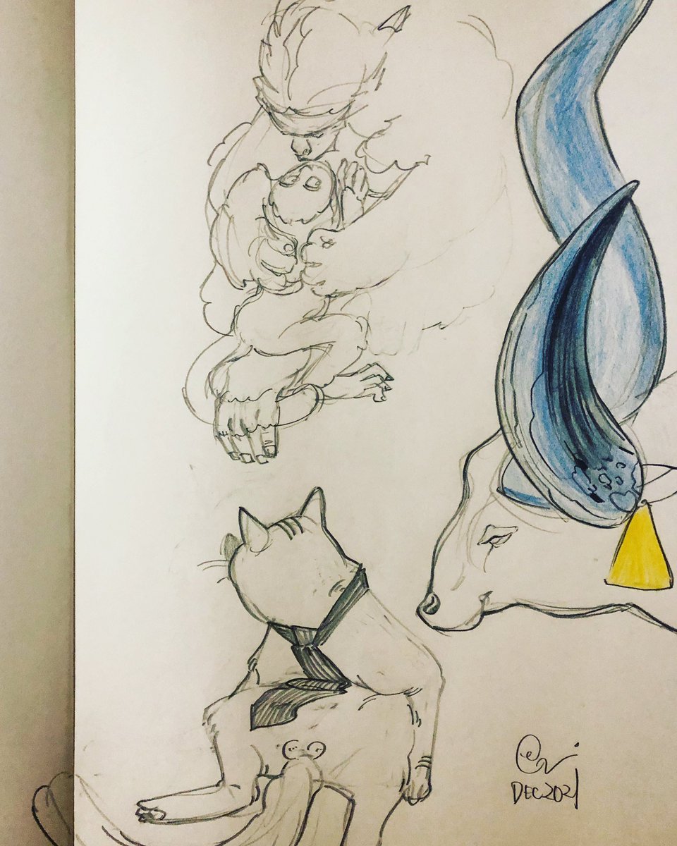 erinoe_x's tweet photo. [ 夜画 ] 

*Personal or professional use of artwork without the permission of the artist is prohibited. *イラスト無断使用厳禁* All rights preserved.

#イラストグラム #鉛筆画 #落書き #絵描きさんと繋がりたい #love #night #夜職 #猫 #cat #牛 #bull #baboon #哺乳類 #獣 #monkey #猿 https://t.co/fEDa7JjMd5
