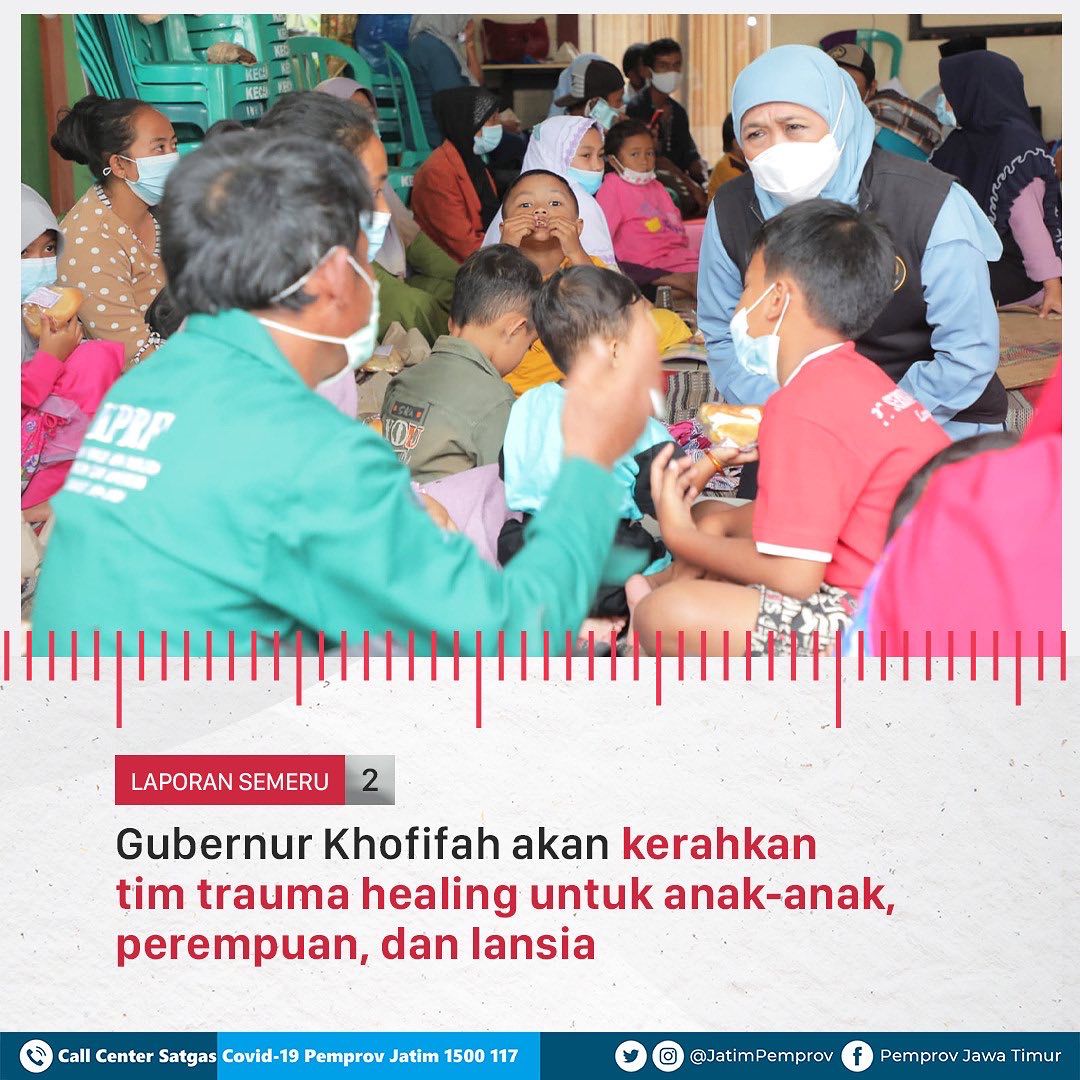 JatimPemprov's tweet photo. Penanganan bencana Gunung Semeru menjadi prioritas utama Pemprov Jawa Timur.
@KhofifahIP
@EmilDardak 
@bpbd_jatim @BNPB_Indonesia https://t.co/UriPg1n3Mo